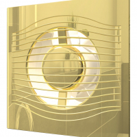 SLIM 4C Gold, Вентилятор накладной SLIM D100 обр.клапан Gold DICITI